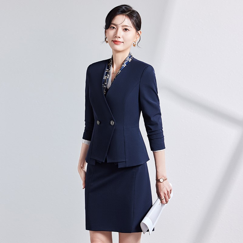 职业西装马甲套装女秋季高端气质女神范J酒店经理珠宝店前台工作