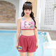分体式 胖MM微胖女孩保守遮肉温泉乐园学生少女可爱三件套 泳衣大码