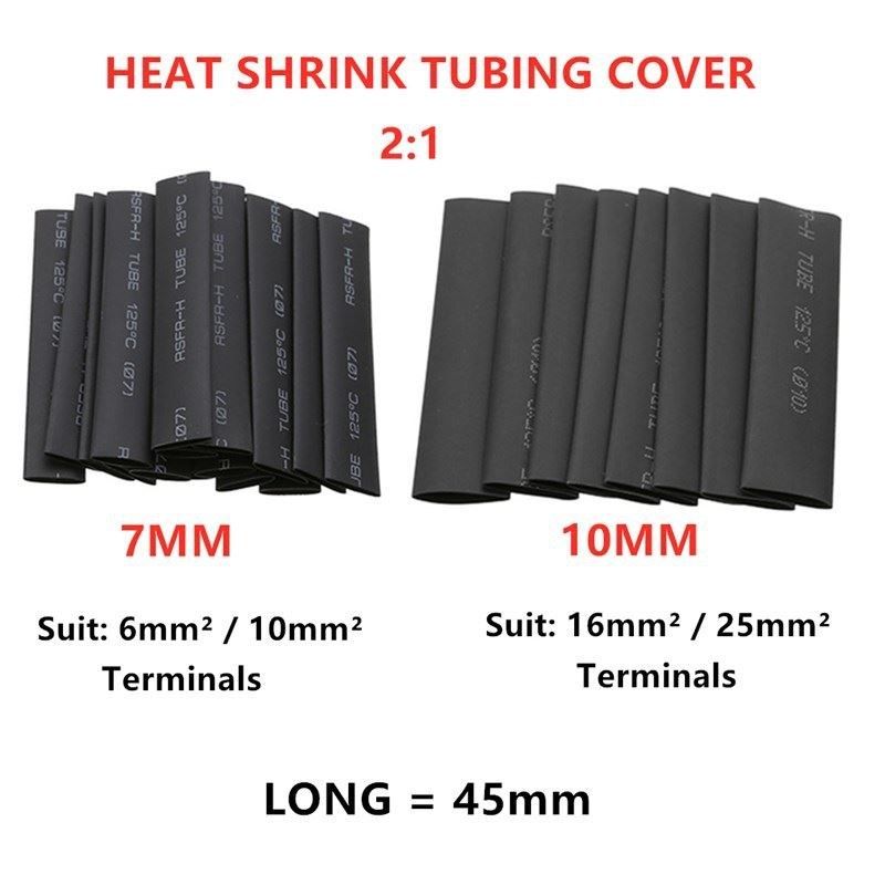 220窥口铜接线端子sc4-sc25系列 contor接线端子热缩管组合