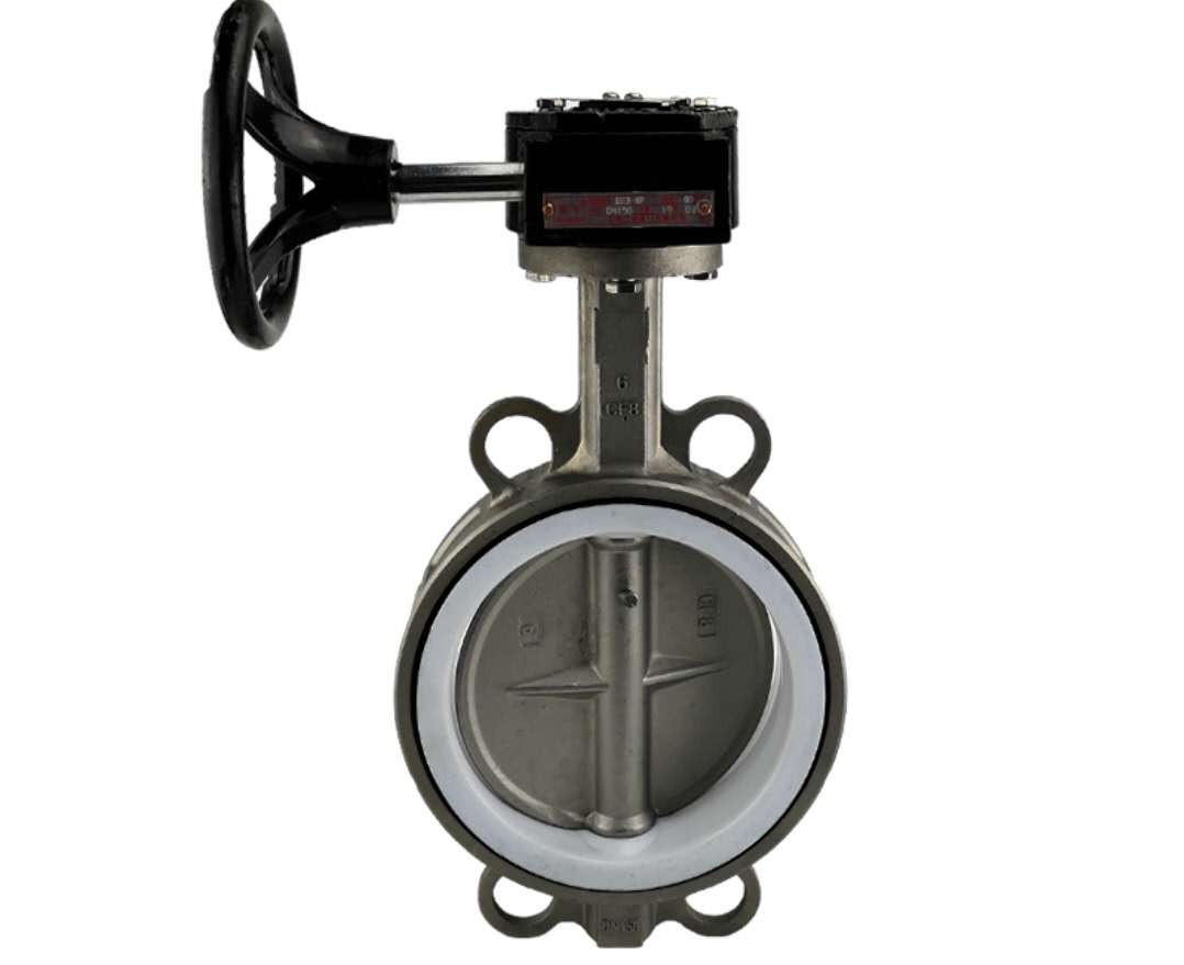 D371X-10/16P涡轮对夹不锈钢蝶阀不锈钢体304板DN50 65 80 100