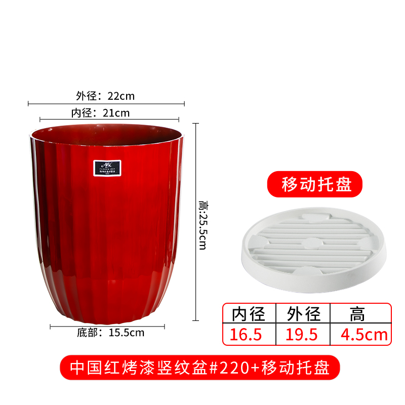 花盆家用特大号客厅简约树脂花盆加厚盆栽发财树R天堂鸟大口径花