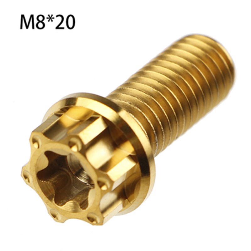正钛m6 m8 m10烧蓝金色刹车上泵鲍鱼辐射螃N蟹卡钳TC4钛合金螺丝