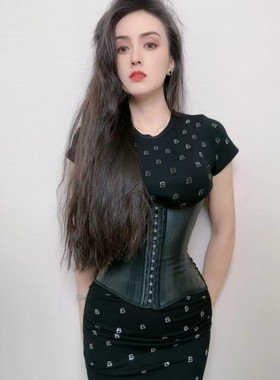 阿俪雅木ALY黑骑士新款暴汗透气气质黑色轻奢时尚塑形束腰带