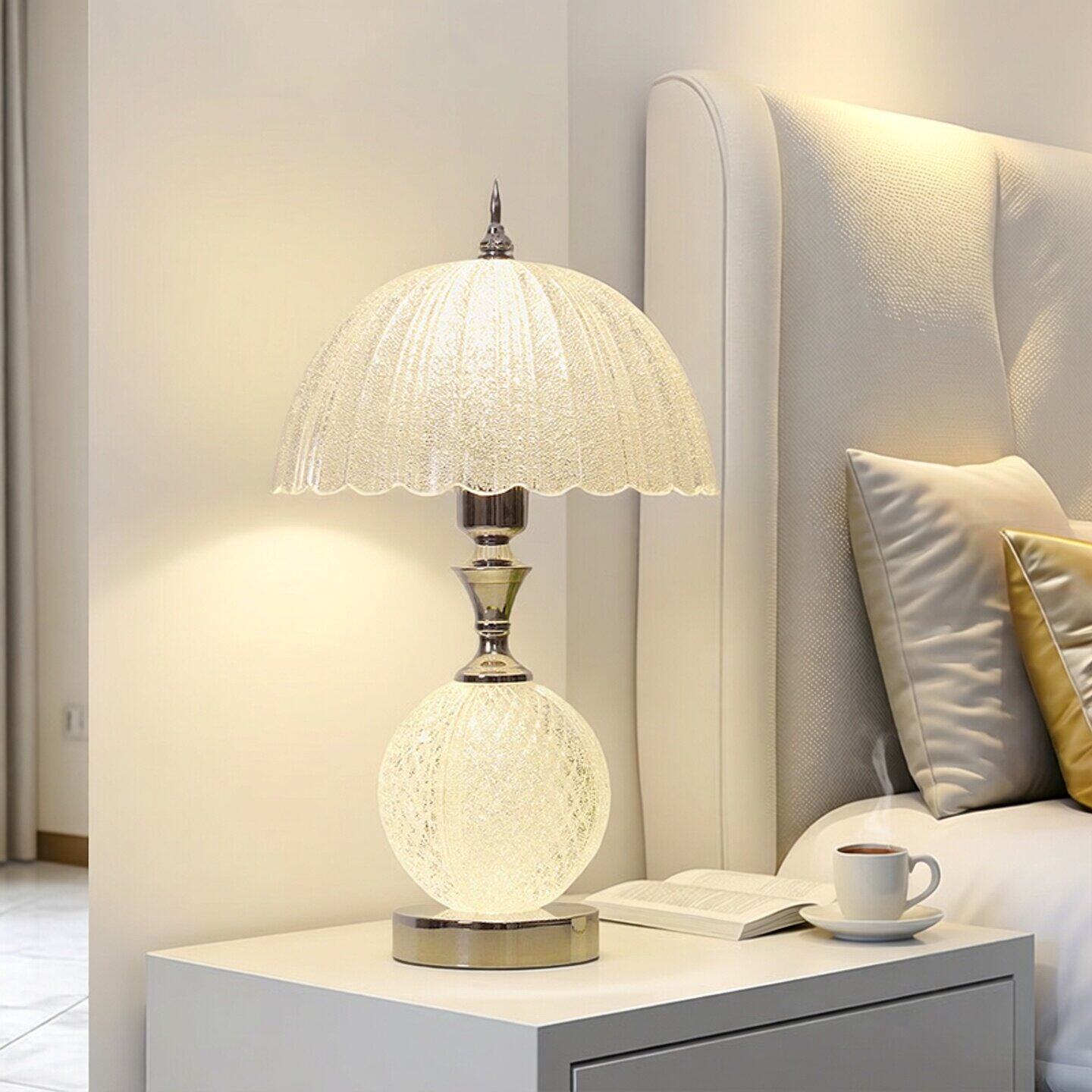 台灯卧室床头灯现代简约调光灯北欧极简护眼台灯温馨暖光书房灯具