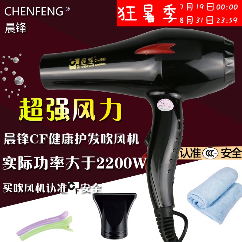 晨锋CF-2600家用发廊宠物专业大功率吹风机冷热风筒学生不伤发风