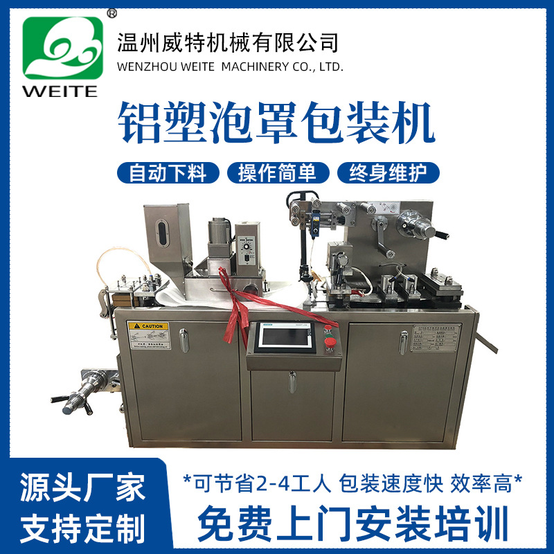 威特DPB/DPP-80糖果片胶囊触摸屏包装机 全自动铝塑泡罩包装机