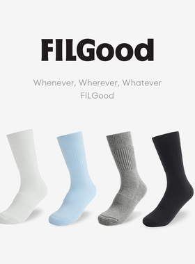 FILGood 4色毛圈短袜一双装 加厚保暖FG05AC03