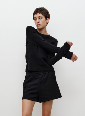 FILGood合体长袖T恤二色可选 微宽肩与微喇袖 纯棉FG02T05