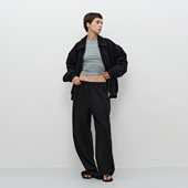 FILGood FG04P01 宽松阔腿无性别款 100%棉卫裤 460g毛圈面料