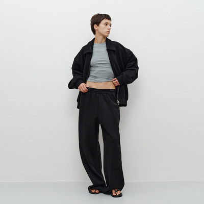 FILGood 100%棉卫裤460g毛圈面料 宽松阔腿无性别款FG04P01