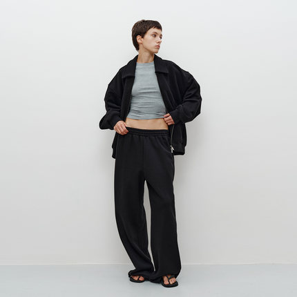 FILGood 100%棉卫裤460g毛圈面料 宽松阔腿无性别款FG04P01