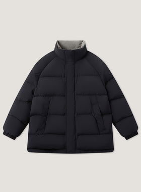 FILGood25冬季新款 黑灰撞色羽绒服 95%鹅绒服二面可穿FG05DJ03