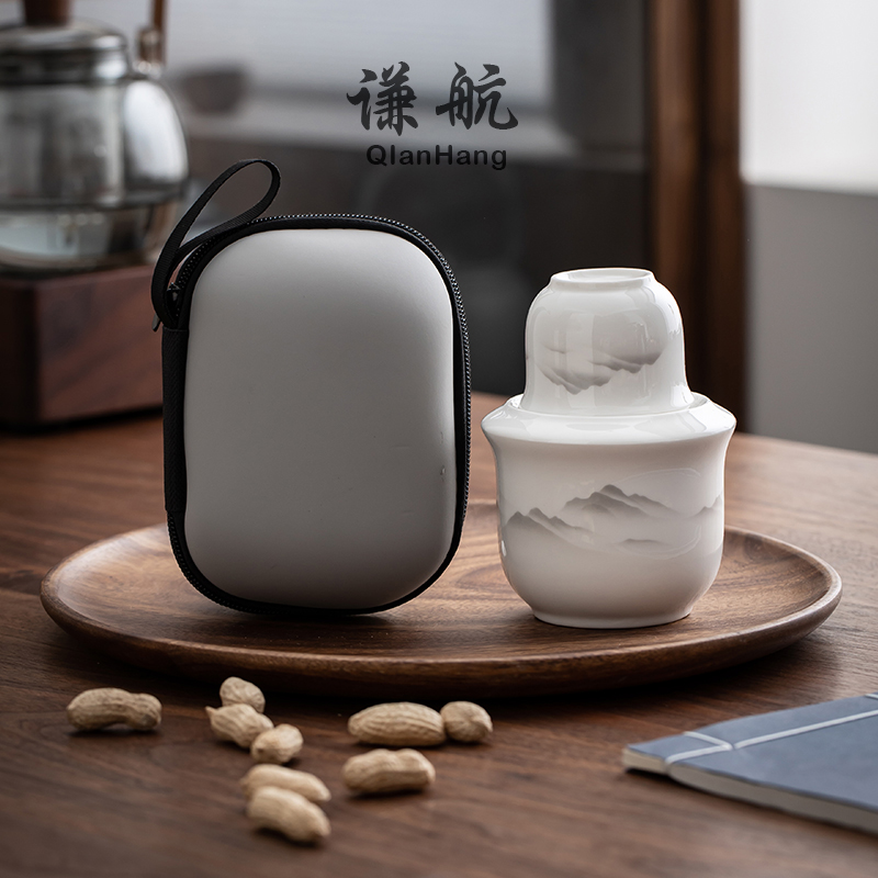 谦航二两陶瓷温酒器烫酒壶