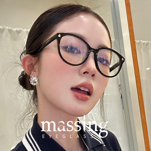 可配度數(shù)A&M 圓框女款 003 眼鏡框男款 massing近視眼鏡經(jīng)典