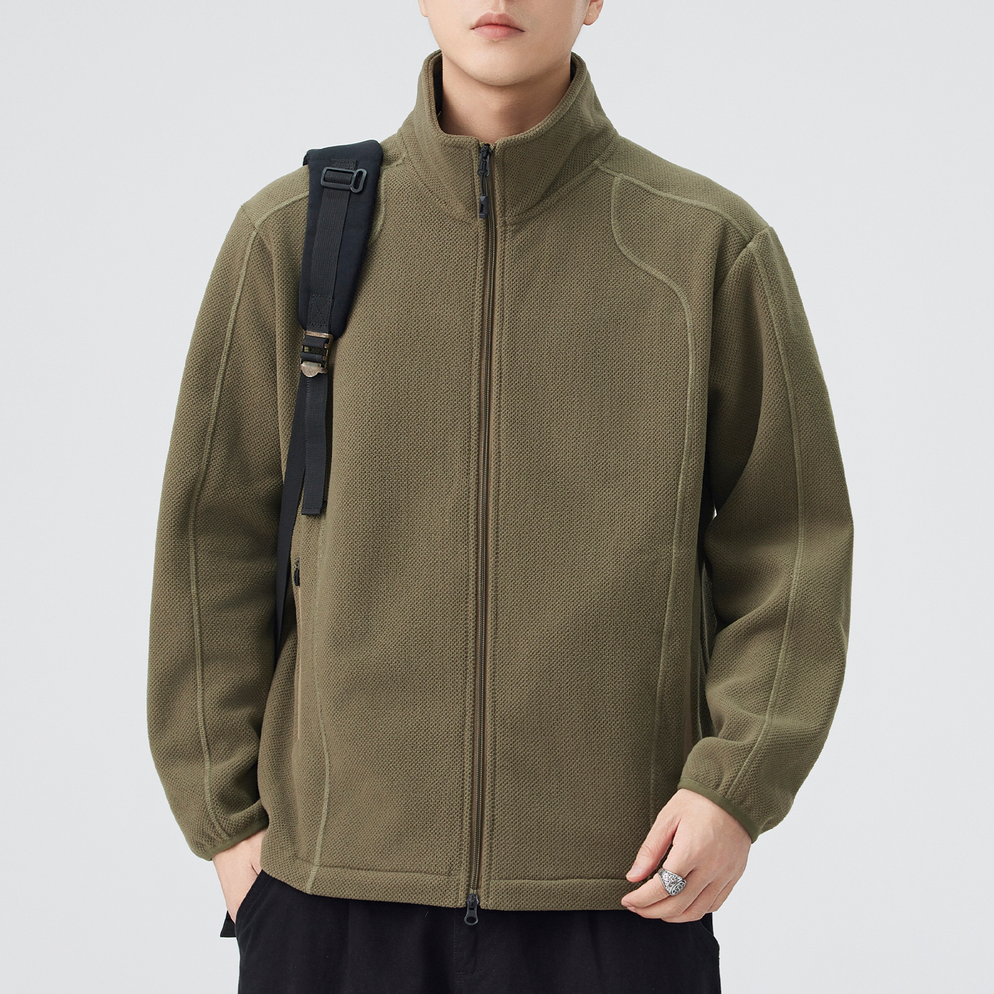 2025新款潮牌解构哈苏线摇粒绒