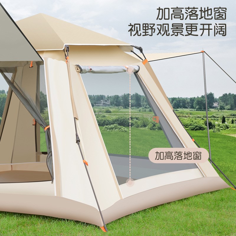 户外全自动加厚速开防风两用帐篷野外露营便携式可折叠帐工厂定制