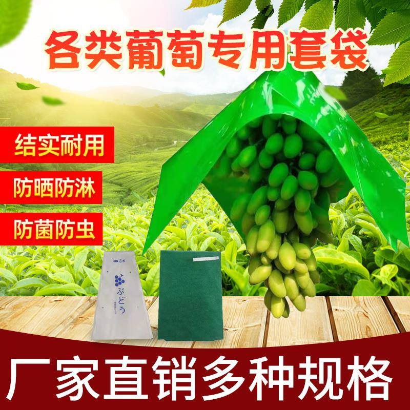无纺布葡萄套袋水果果实防虫防水防雨防鸟加厚伞罩半纸半膜包装袋