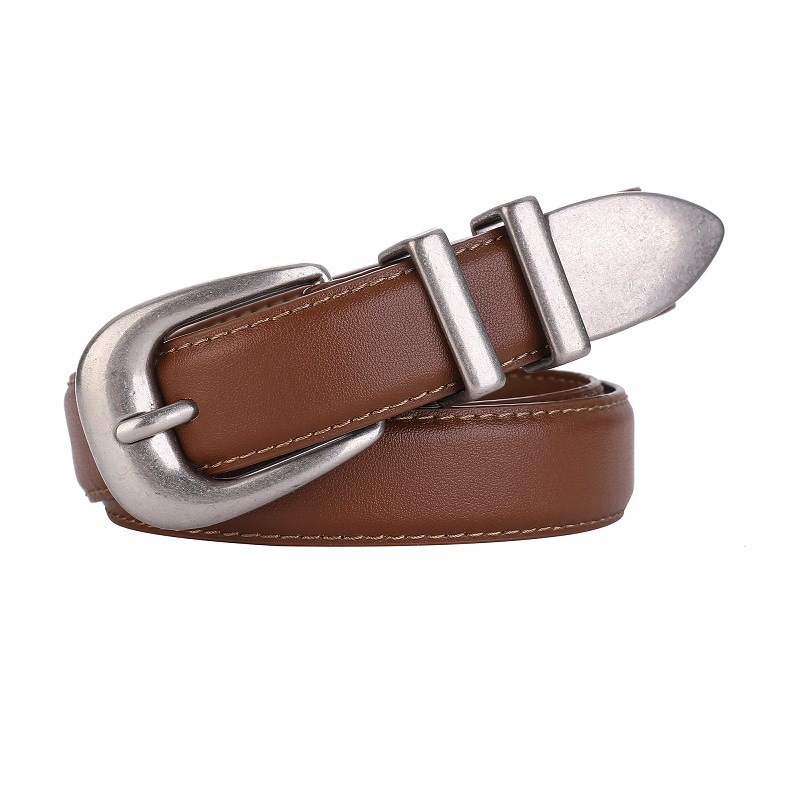 女士皮带秋季百搭时尚真皮腰带女式简约装饰西装牛仔裤带牛皮
