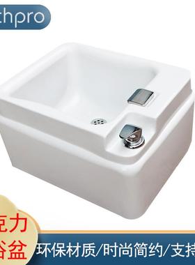 厂家亚克力足浴盆方形洗脚盆水疗沐足盆足浴桶SPA白色浴盆