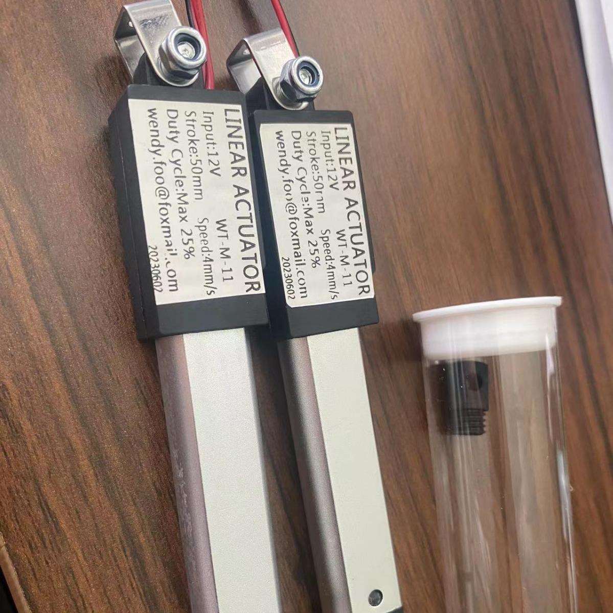 微型电动推杆伸缩杆大推力工业往复小型直流电机12v迷你升降器24v