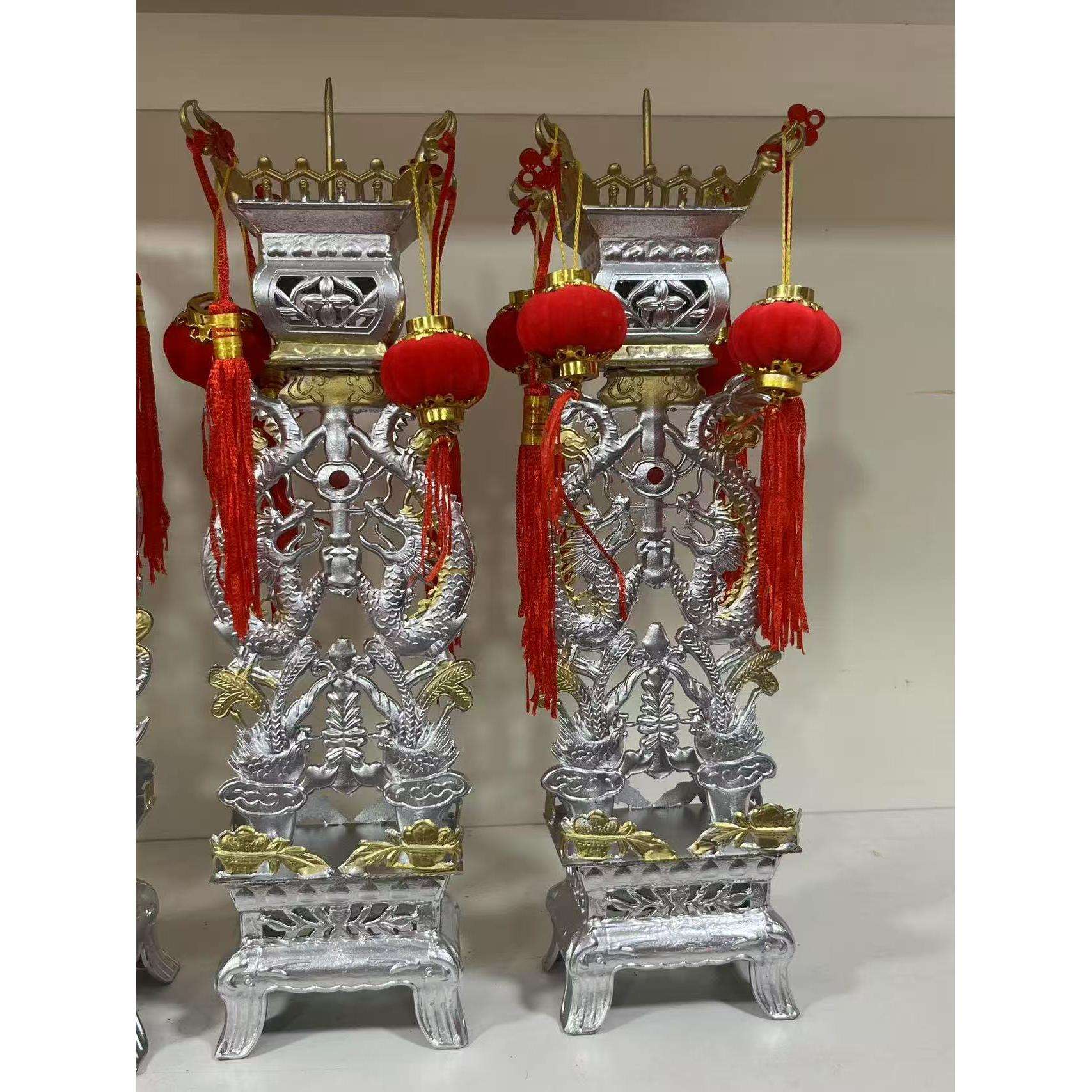 蜡烛台老式锡烛台嫁妆花烛婚庆家用婚房中式酒壶龙凤结婚蜡台