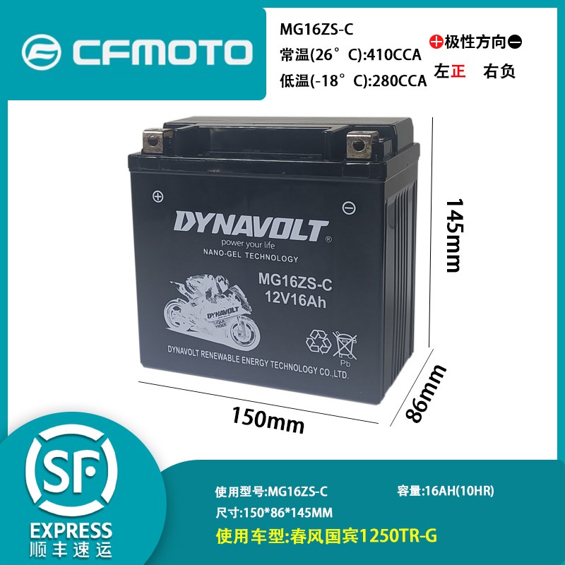 春风ST狒狒150NK250SR250NK400NK450SR650NK国宾700CLX800MT电瓶图片