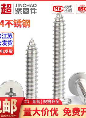304不锈钢CA扁平头自攻螺丝超薄头十字平头自攻钉M2-M8