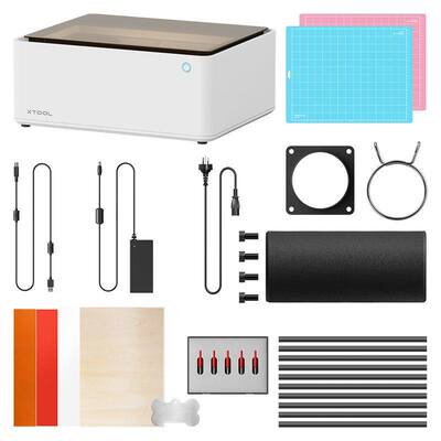 xTool M1叶雕激光雕刻机小型压克力切割机全自动打刻机台式刻字机