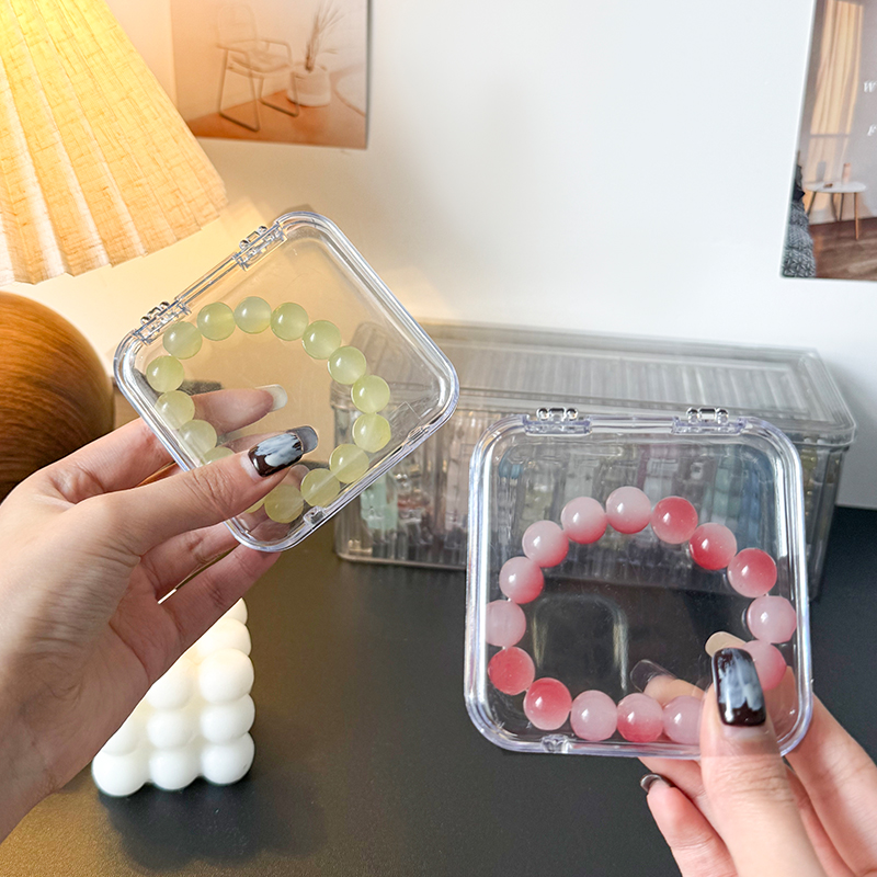 透明手串收纳盒亚克力水晶手链专用放手饰品珠防氧化镯展示首饰盒
