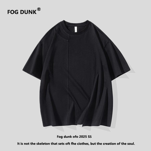 宽松圆领体恤冰感索罗娜男装 T恤男女夏季 上衣服 DUNK纯棉短袖 FOG