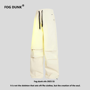 工装 美式 裤 青少年宽松直筒抽绳休闲长裤 FOG 子冲锋裤 DUNK春夏季