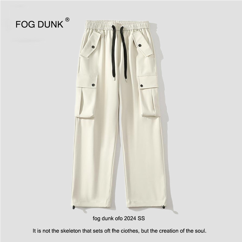 FOG DUNK秋冬潮牌宽松运动卫裤美式阔腿裤子青少年垂感休闲裤潮