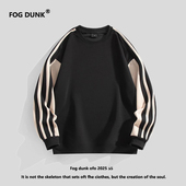 FOG 上衣服 潮流宽松圆领条纹秋季 DUNK圆领男士 卫衣春秋季