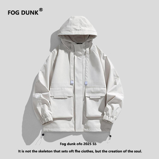 秋宽松休闲工装 FOG 夹克连帽外套男款 美式 情侣男 DUNK春季