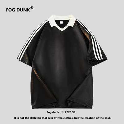 FOGDUNK条纹短袖T恤男