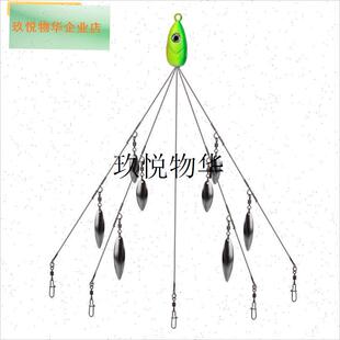 阿拉巴马路亚群攻钓组仿生鱼群路亚假H饵别针拟饵仕挂翘套鲈鱼亮,