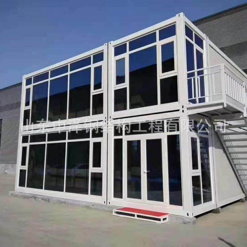 钢结构打包箱房彩钢板房移动箱房住人办公集装箱房活动板房厂家