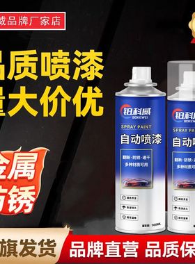 自动手摇自喷漆电车金属防锈家用家具木器漆涂鸦墙面黑白色油漆罐