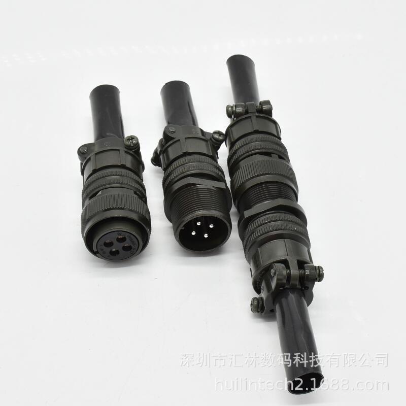 西赛姆圆形连接器YH替代3106A18S-10P直管4芯航空插头YEONHAB