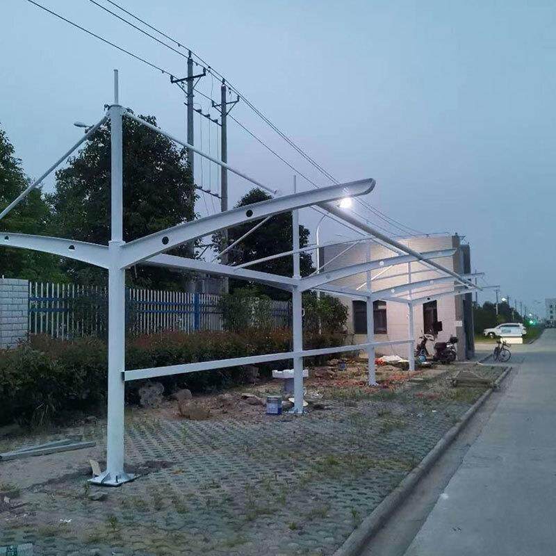 深圳户外膜结构停车棚 小区充电桩三轮车电动车汽车停车遮阳雨棚
