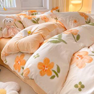 纯棉被套单件100全棉150x200x230cm床单被罩1.5单人被单床笠