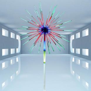 饰草坪灯广场酒店LED装 树灯节日装 饰 3米led发光树 烟花灯礼花灯2