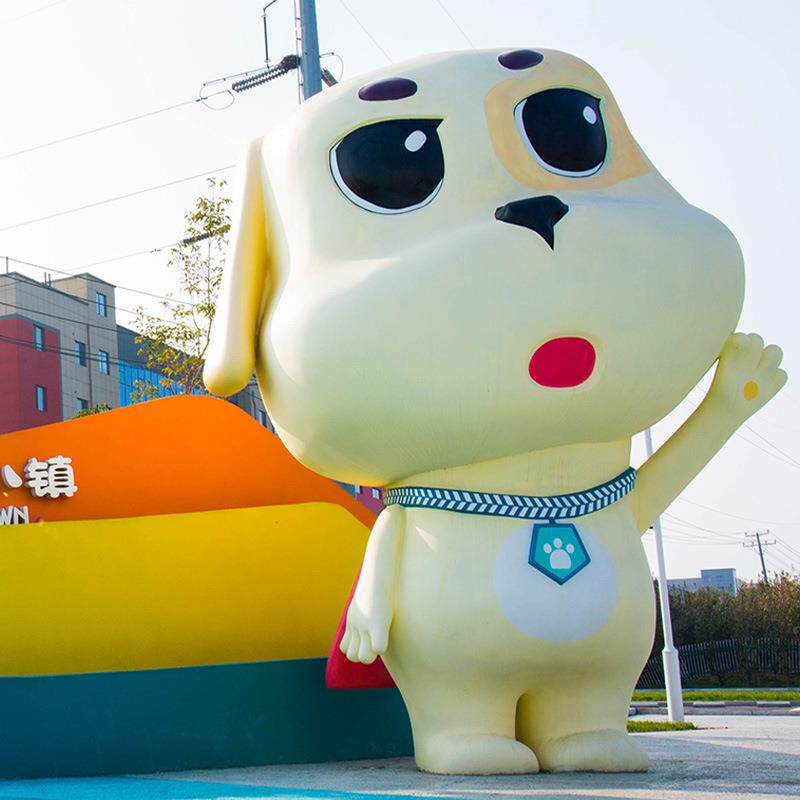 吉祥物卡通雕塑网红大小型公仔动漫人物彩绘logo模型商城售楼摆件