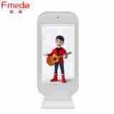 AI数字人3D全息旋转透明屏展示柜广告互动智能虚拟人ARVR全息舱柜