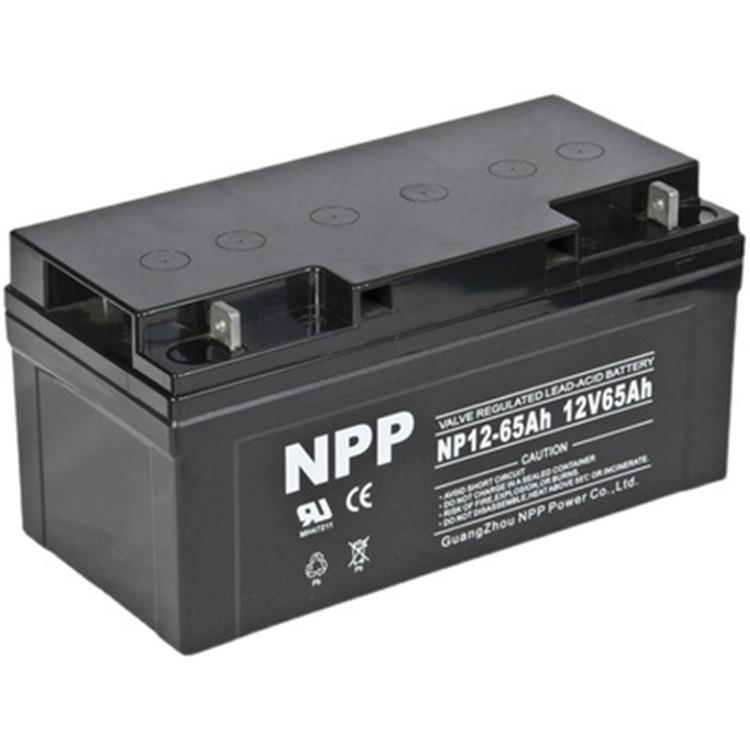 NPP耐普蓄电池NP12-65广东耐普ups蓄电池12v65ah免维护储能蓄电池
