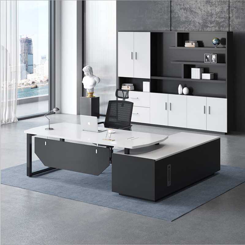 总经理桌简约现代办公室家具主管桌老板办公桌椅组合商用单人办公