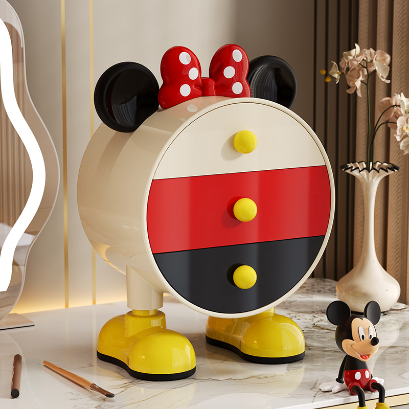 卡通抽屉式收纳盒多层大容量