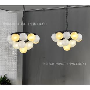 意式月球玻璃吊灯现代轻奢简约风客厅个性创意餐厅服装店装饰吊灯