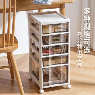 新品抽屉式收纳柜办公室桌面文件收纳盒桌下储物收纳箱多层移动置