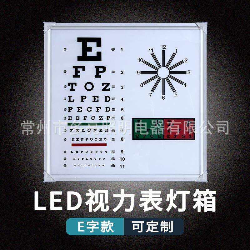 可改颜色画面图标准对数视力表2.5米5米视力测试挂图眼镜店学校